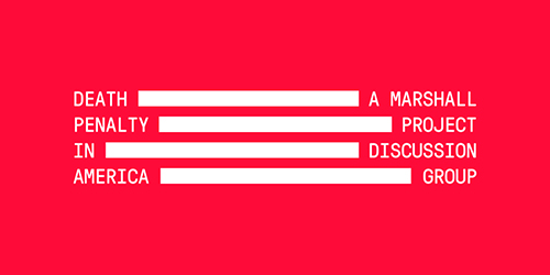 An image of the Death Penalty in America Facebook discussion group logo on a red background